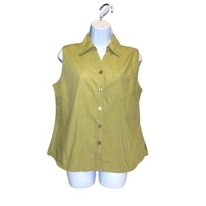 Sleeveless Button Down Shirt